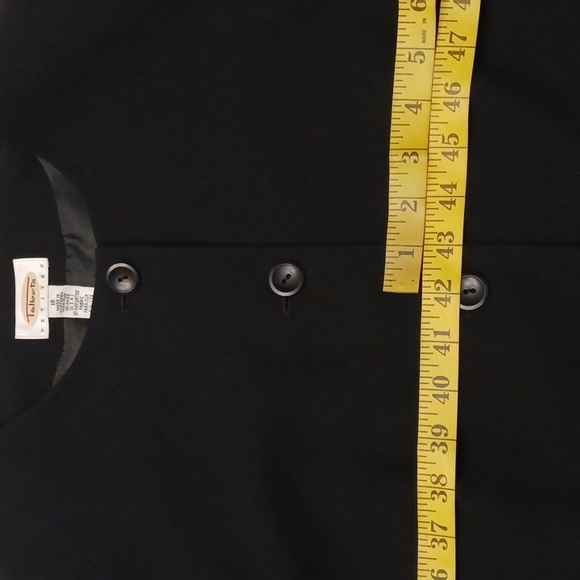 Talbots Petite size 16 women's black long sleeves blazer jacket. - Picture 17 of 17